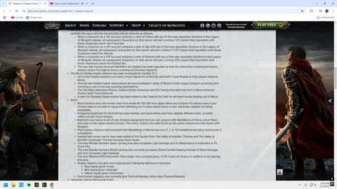 Lord of the Rings Online - Update 42.2 - Release Notes Review