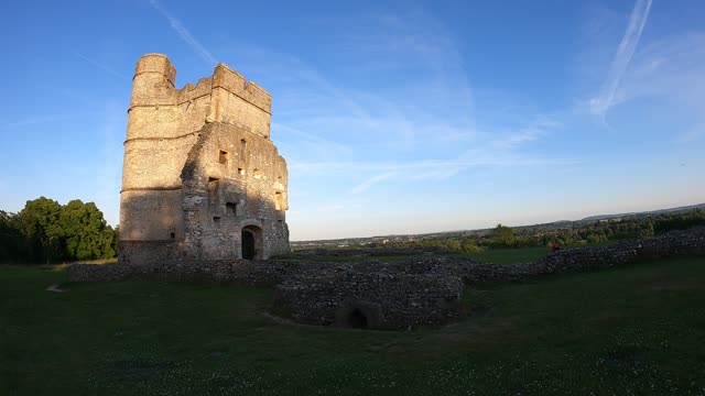 Donnington castle. Newbury.uk. GoPro.