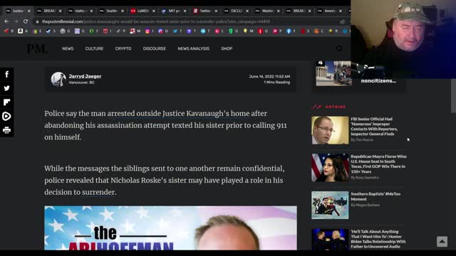 Kavanaugh's would be assassin texted his sister