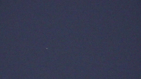 UFO flies directly over my house