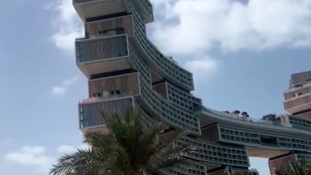 One of the most beautiful building of Dubai _Royal residences Atlantis, palm Jumerah! #shorts