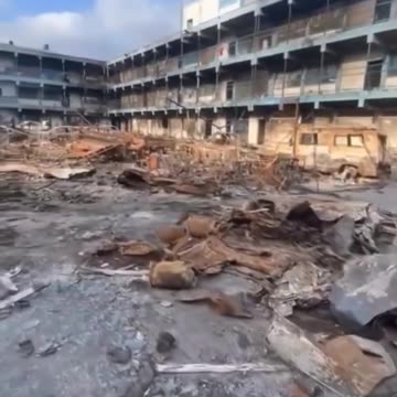 This is Khalifa Bin Zayed school. Once a refuge for thousands of ...