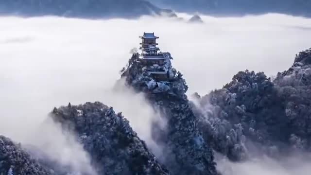 Snow Mountains and Sea of Clouds 🌎 Beautiful Nature Scenery with great music