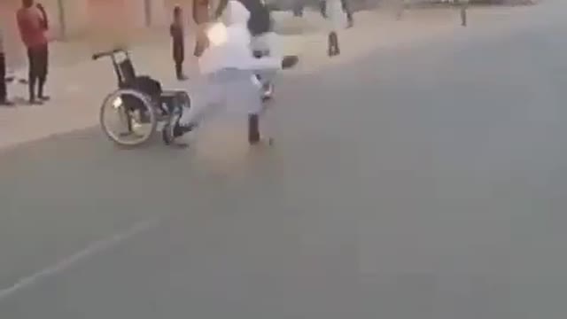 Funny Crippled Man Suddenly Walk And Run