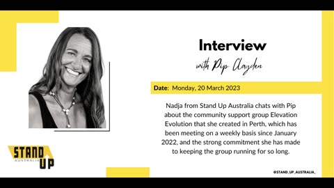 Interview with Pip Clayden - Elevation Evolution support group