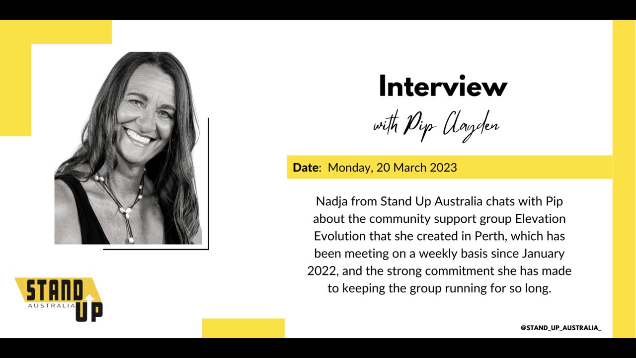 Interview with Pip Clayden - Elevation Evolution support group