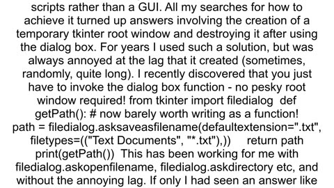 Hide tk window when using filedialog