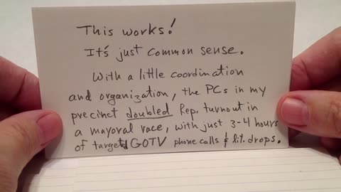 2013-04 Precinct Committeeman Strategy — Explained in 11 minutes 