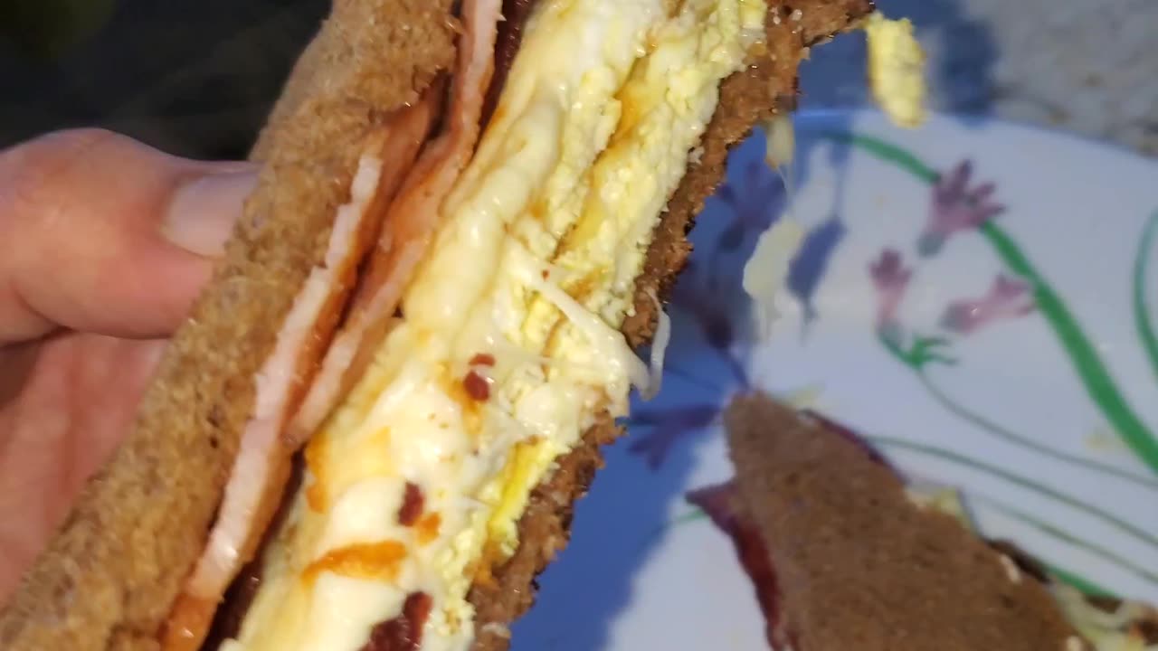 Delicious Healthy Breakfast Sandwich