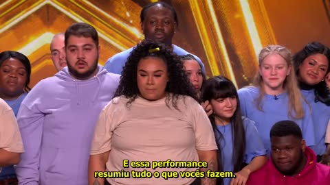 Chickenshed leva Alesha às lágrimas e ganha o Botão de Ouro! | Audições | BGT 2023