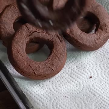 Ancient Style Chocolate Donuts