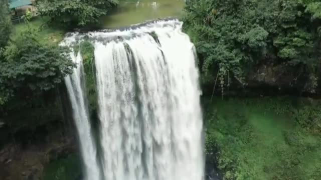 Majestic waterfall a wonder of nature