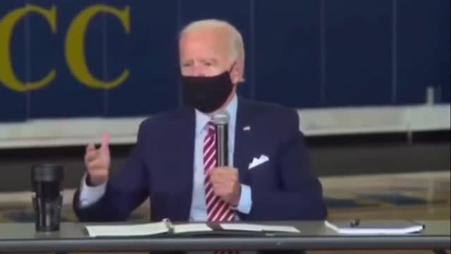 Joe Biden During His Interview Live