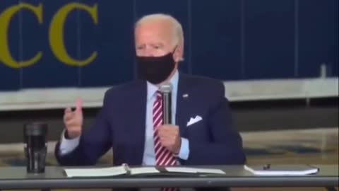 Joe Biden During His Interview Live