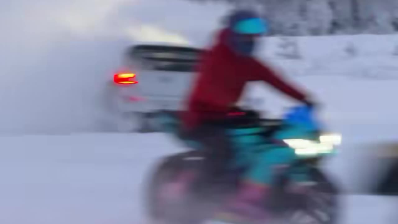 Bike Stunt on Ice amazing video must watch 2025