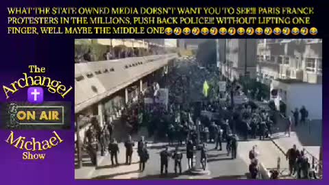 PARIS FRANCE PROTESTERS MARCH RIGHT THROUGH POLICE!!!