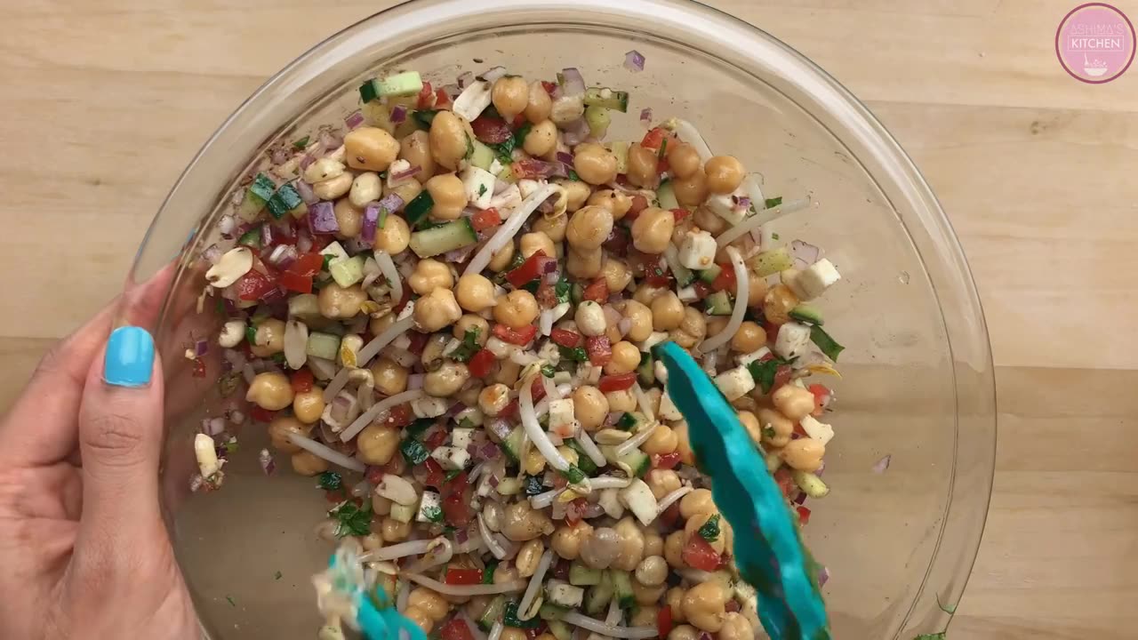 High Protein Salad | Weight Loss Recipe | Chickpea Salad TASTY Delicious!!!!