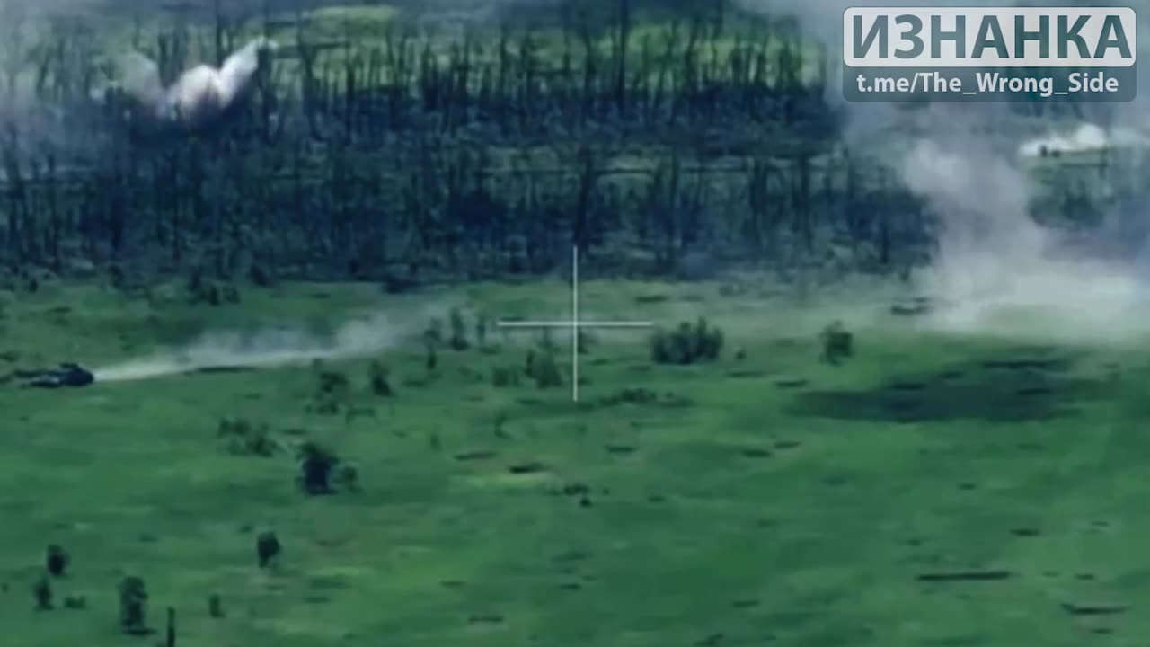 Video footage of the Ukrainian armed forces' attempted offensive on the flanks