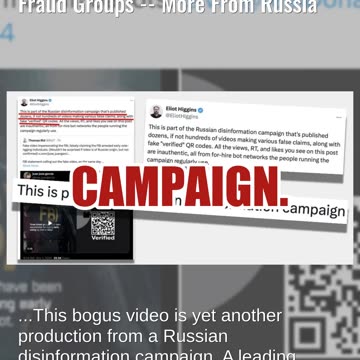 Fact Check: FAKE FBI Video Announced Arrests Of Mail-In Ballot Fraud Groups -- More From Russia