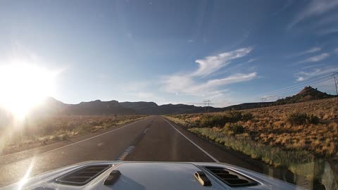 Driving to Escalante Grand Staircase Utah