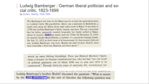 Ludwig Bamberger - an 1848 marxist revolutionary and banker at the same time - set up Reichsbank