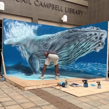 designs paints insane 3D mural
