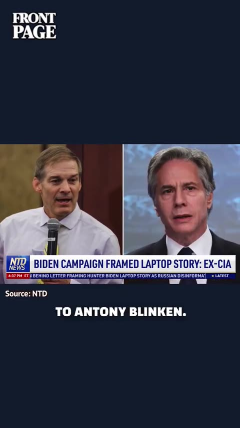 Ex CIA Official: Hunter Laptop Story Framed By Blinken