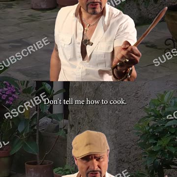 Italian Hand Gestures! This one means "Don't tell me how to cook"