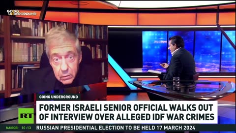 Swinish antiSerb/antiBoer former Israeli minister walked out of an interview