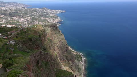 Madeira View From Very High Sea Cliff