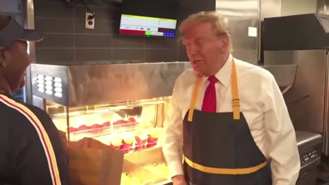 Donald Trump surprises McDonald s customers at a drive-through