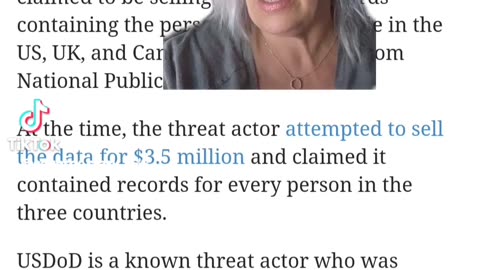 Major data breach social security numbers names and addresses