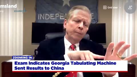 2020 Election results were electroinically sent to China in State of Georgia