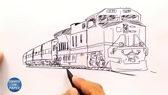 DRAW A TRAIN.EASY!!