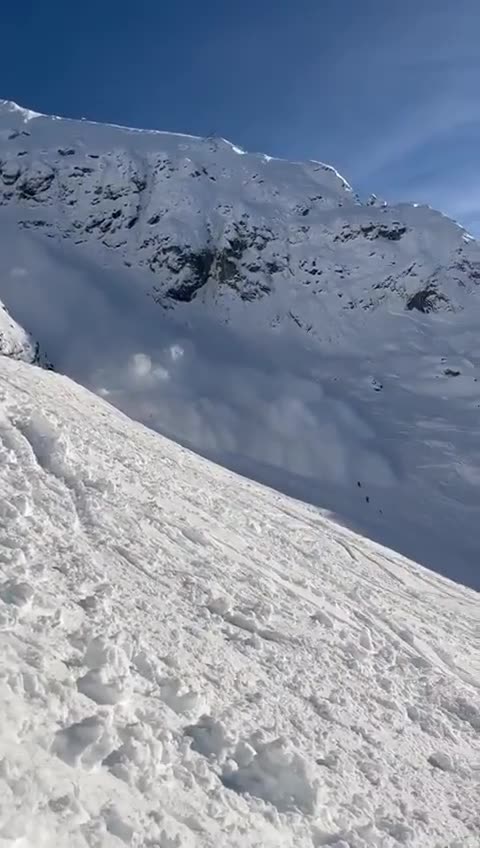 Austria's 9,000-foot Trittkopf mountain was hit by an avalanche, trapping 10 skiiers.