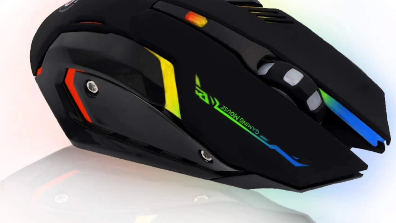 Offbeat RIPJAW 2.4Ghz Rechargeable Wireless Gaming Mouse, Silent Click Buttons Mouse