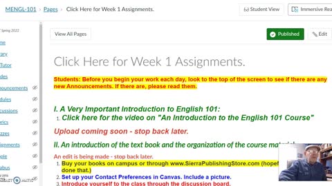 English 101 Introduction & Text Overview