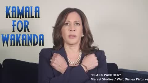 Kamala Harris, unironically saying "Wakanda Forever" | SUPER CRINGE