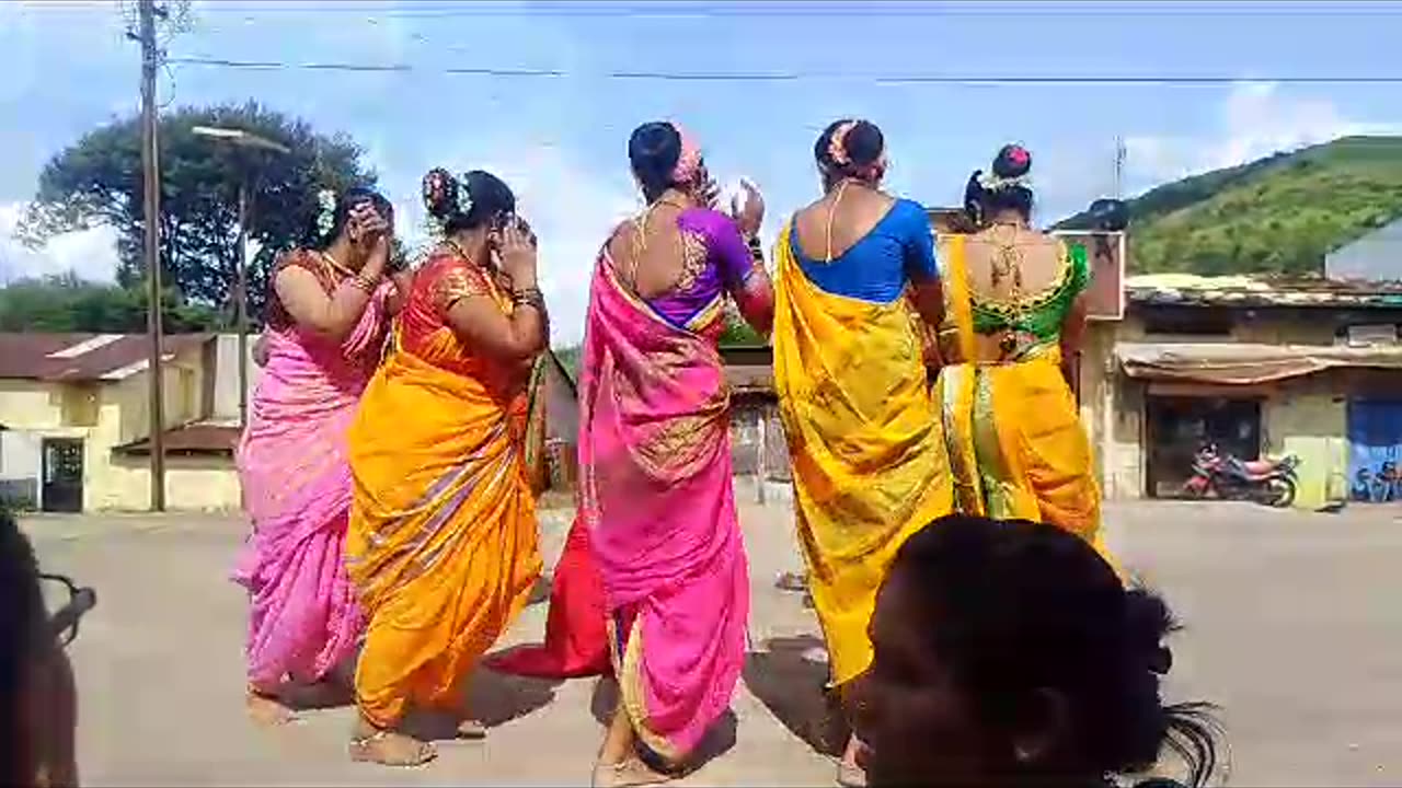 Traditional dance on festival.