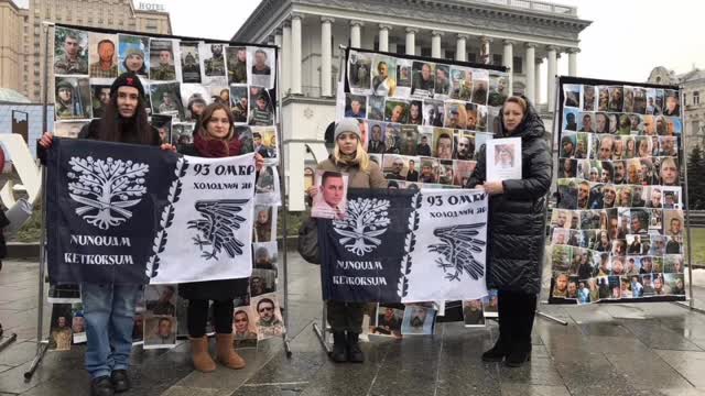 In Ukraine the protests of relatives and friends of soldiers "missing in action