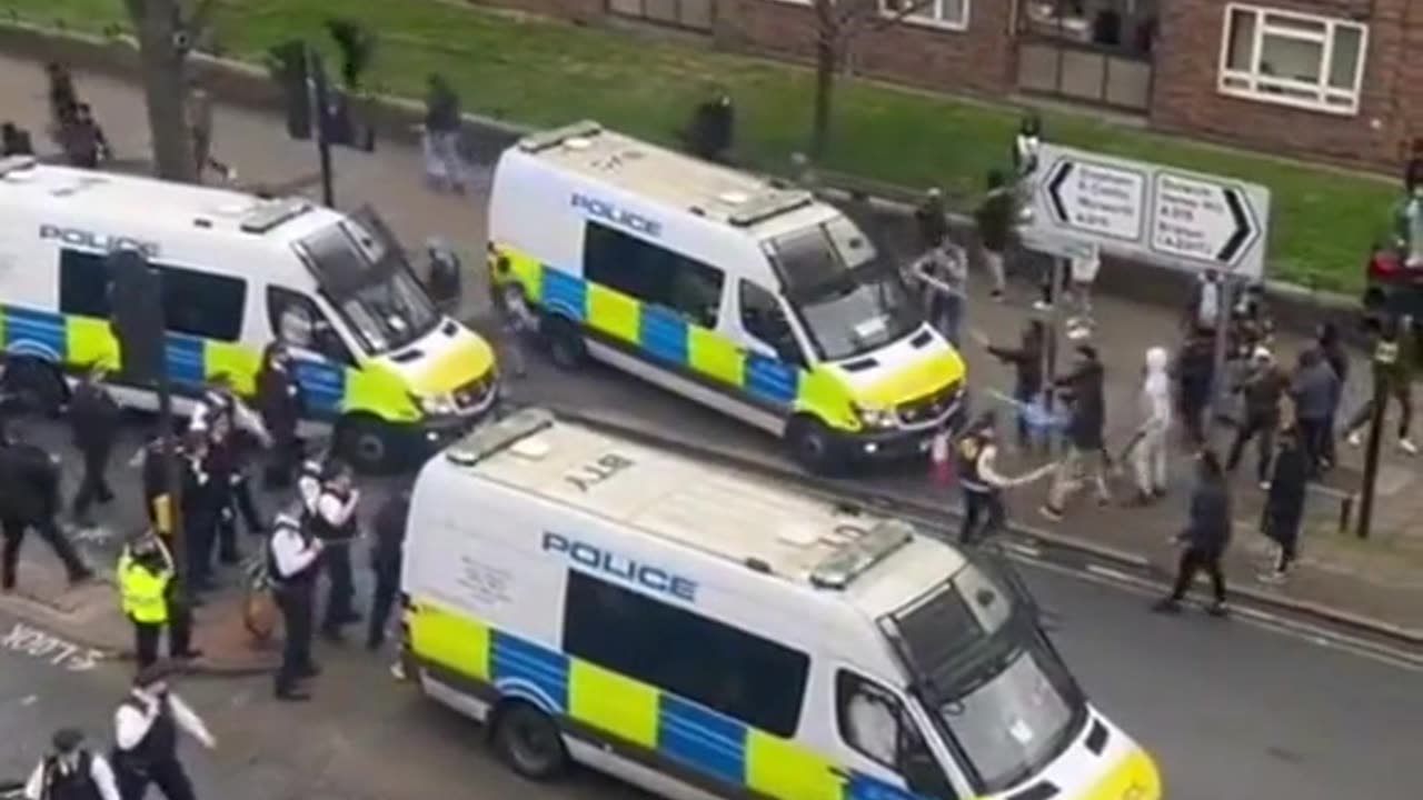 Clashes in London UK