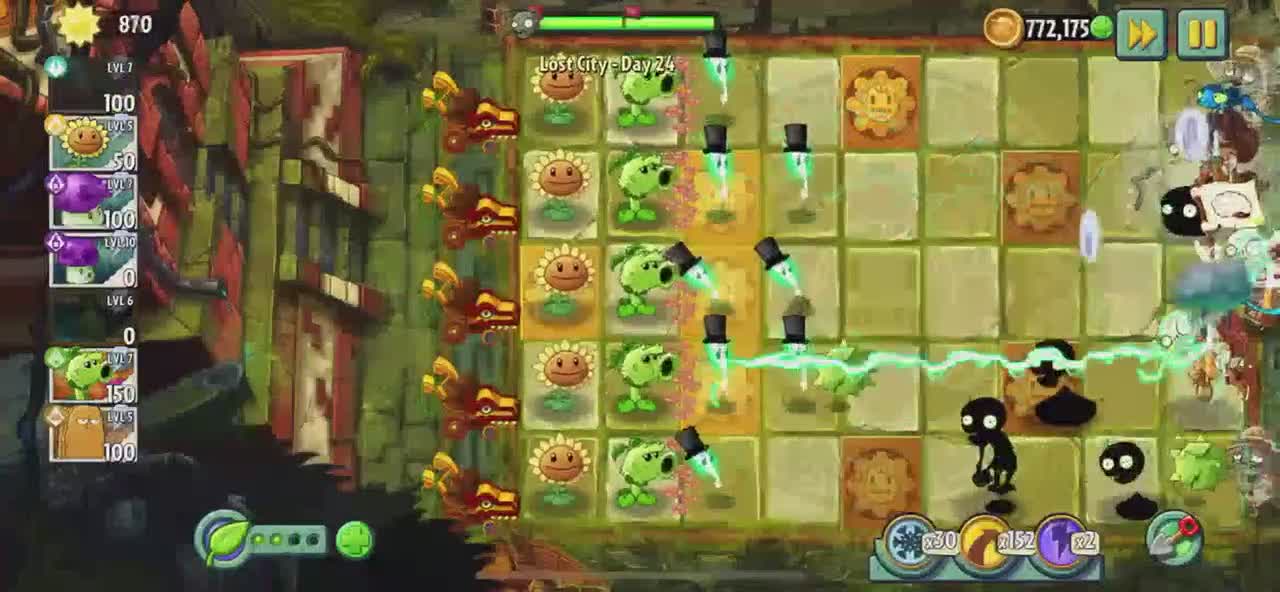 Plants vs Zombies 2 Lost City - Day 24