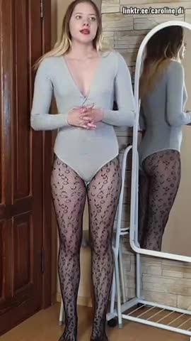 Try on Leopard tights