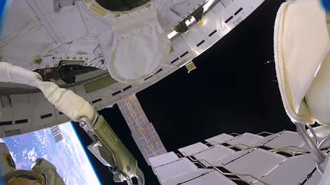 Astronauts accidentally lose a shield in space (GoPro 8K)