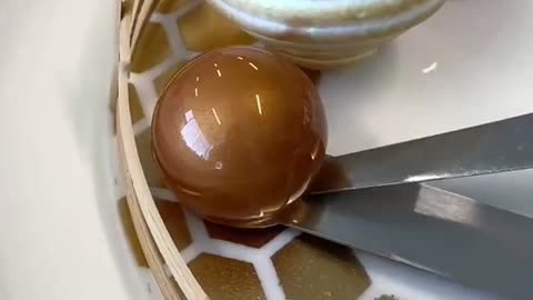Honey Dessert Combination of Oranges and Golden Honey