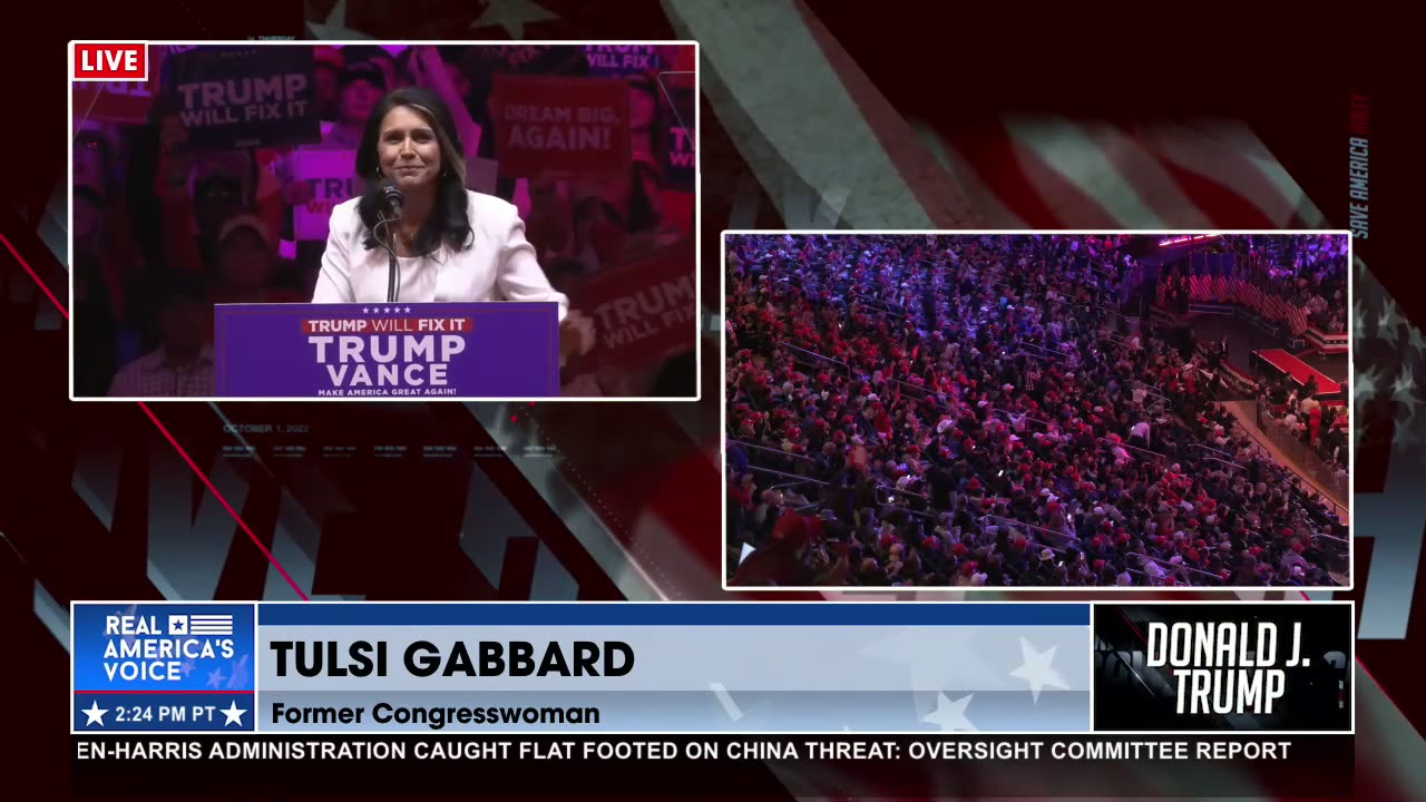 Tulsi Gabbard’s FULL Speech at Trump’s MSG Rally