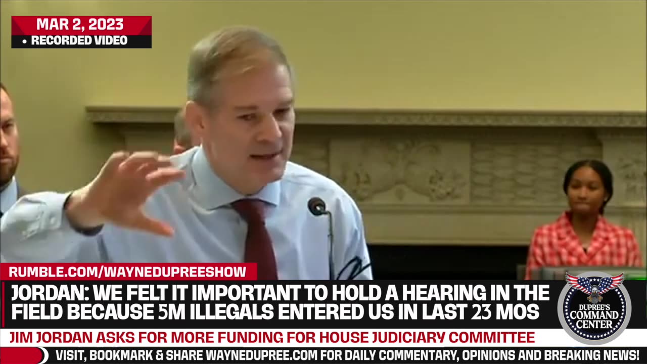 Jim Jordan Pleads For More Funds To Investigate And Provide Oversight