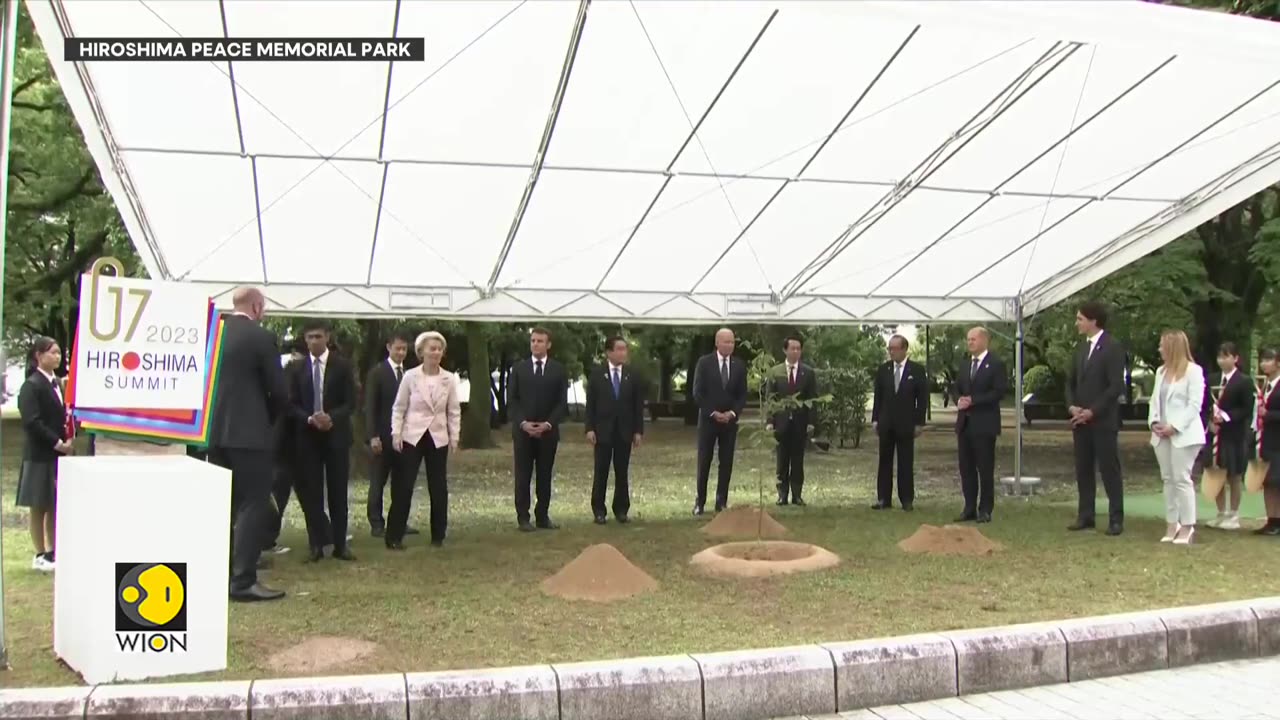 Japan G7 summit: Leaders begin trip by visiting Hiroshima Peace Memorial Park | World News