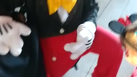 Houston mascot party character Mickey plays allegator rings game in the Woodlands at a birthday