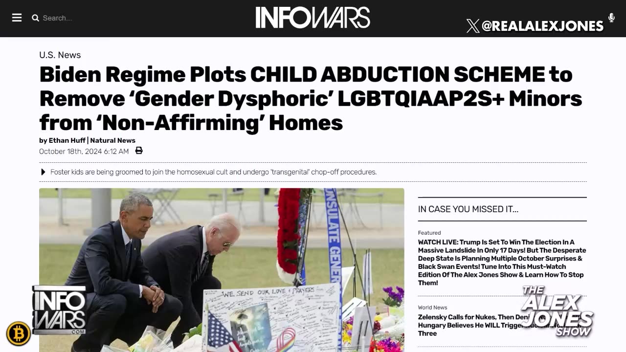 Biden-Harris To Kidnap Children From Parents Who Resist Chemical & Surgical Sterilization